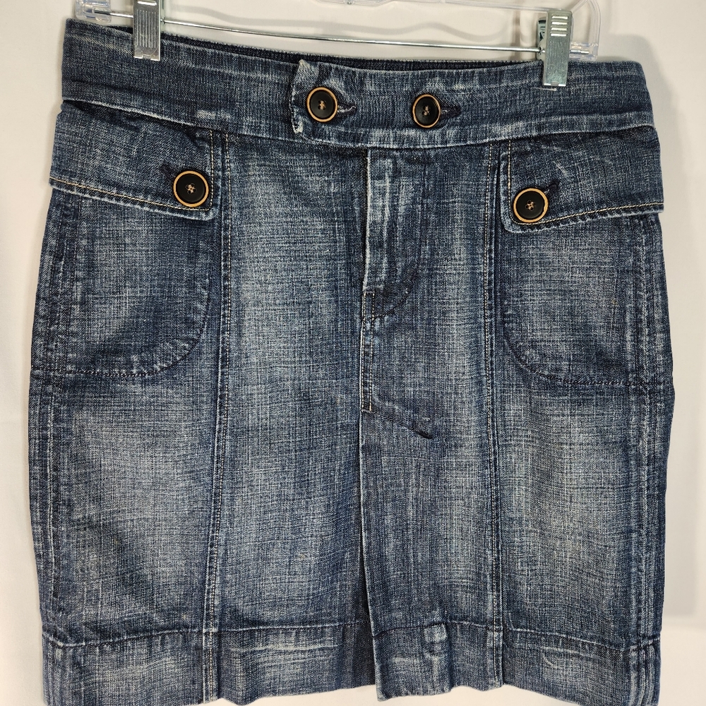 Citizens of Humanity by Jerome Dahan Blue Denim Jean Skirt Size 28